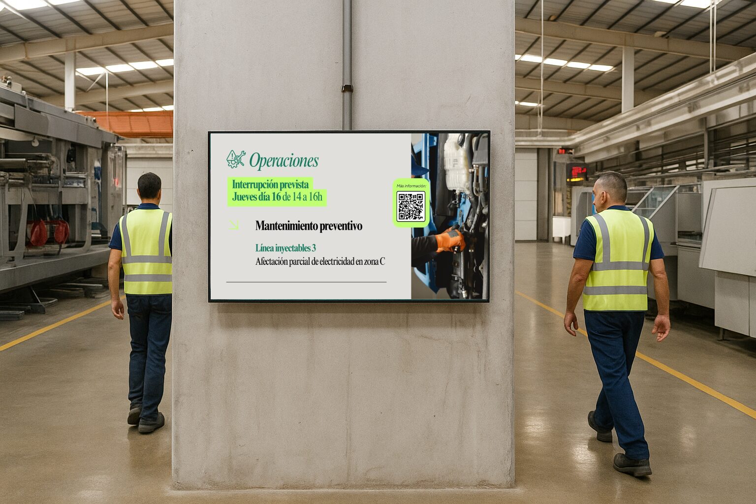 Pantalla Industrial KPI
